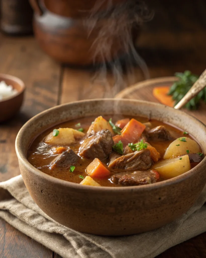 1. Classic Beef Stew with Root Vegetables