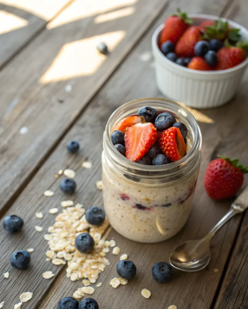 1. Overnight Oats with Fresh Berries
