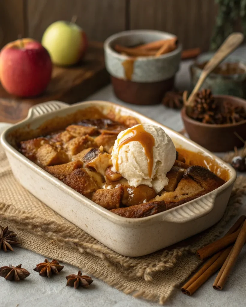 10. Apple and Cinnamon Bread Pudding