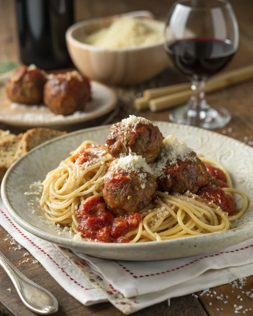 12. Spaghetti and Meatballs in Marinara Sauce