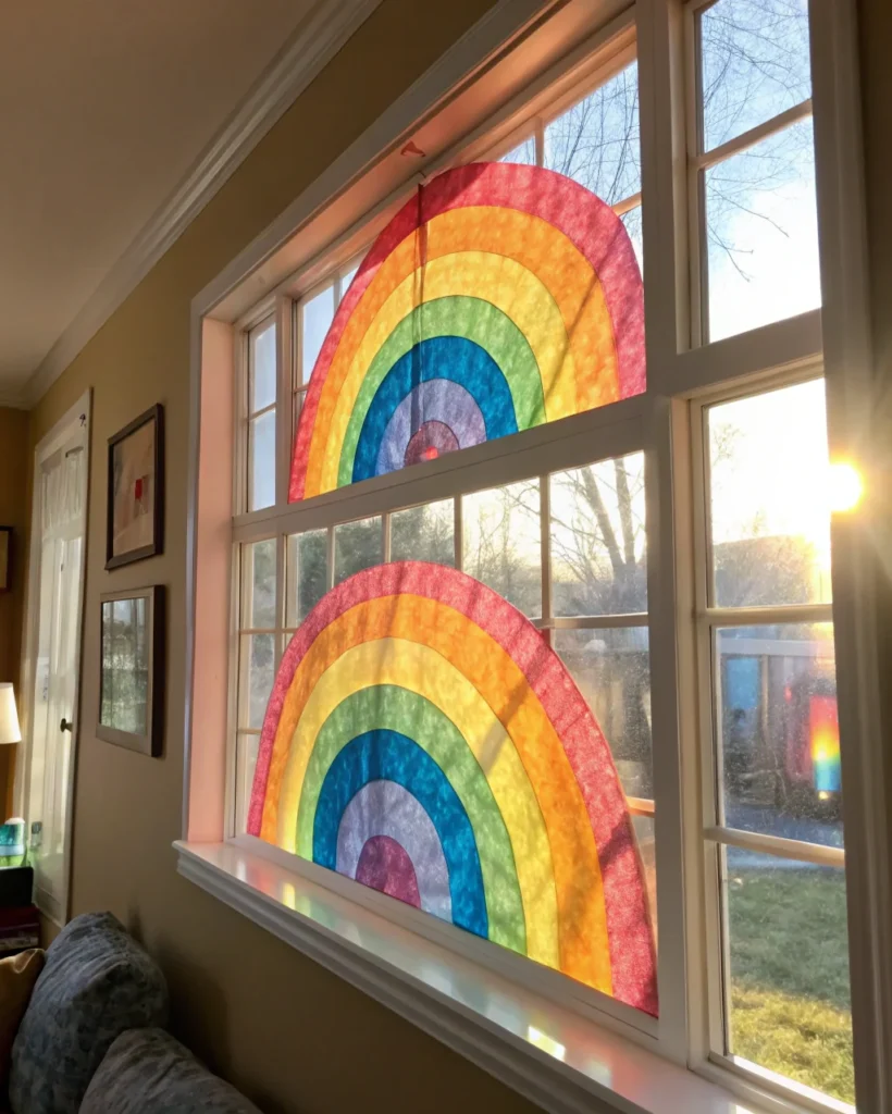 17. Tissue Paper Stained Glass