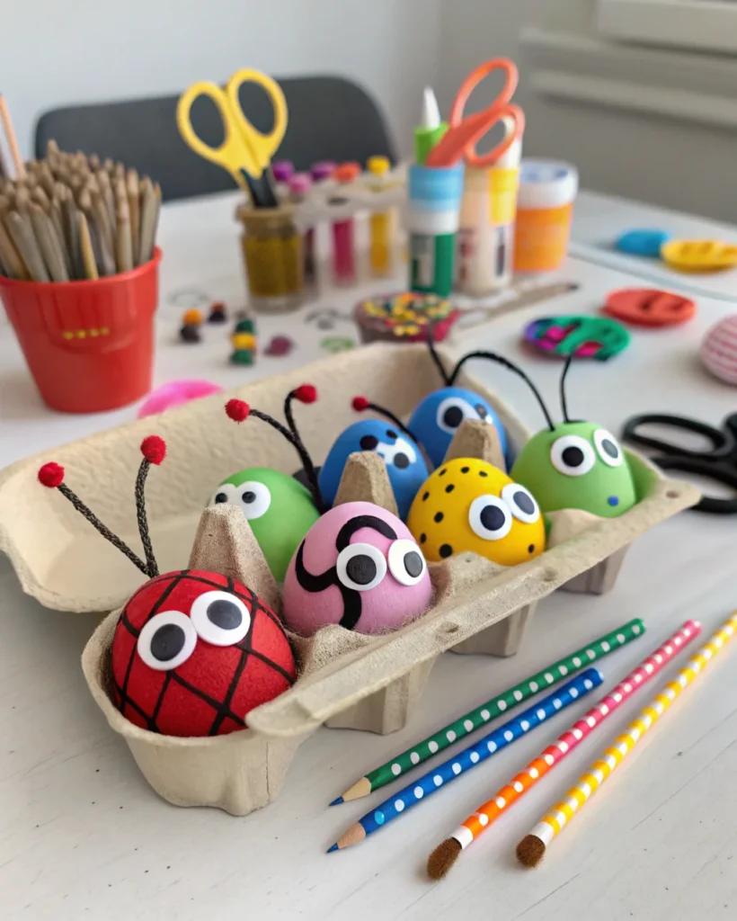 18. Egg Carton Insects