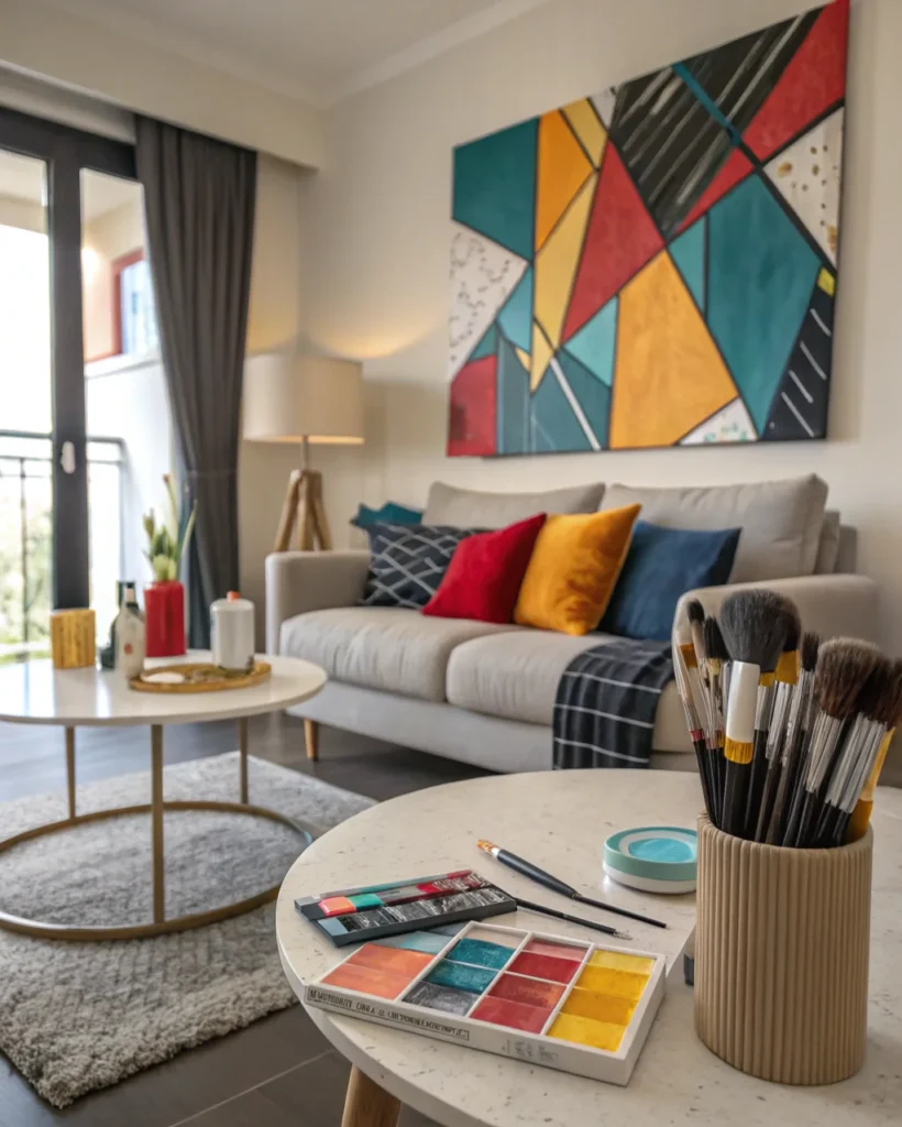 18. Painted Canvas Art