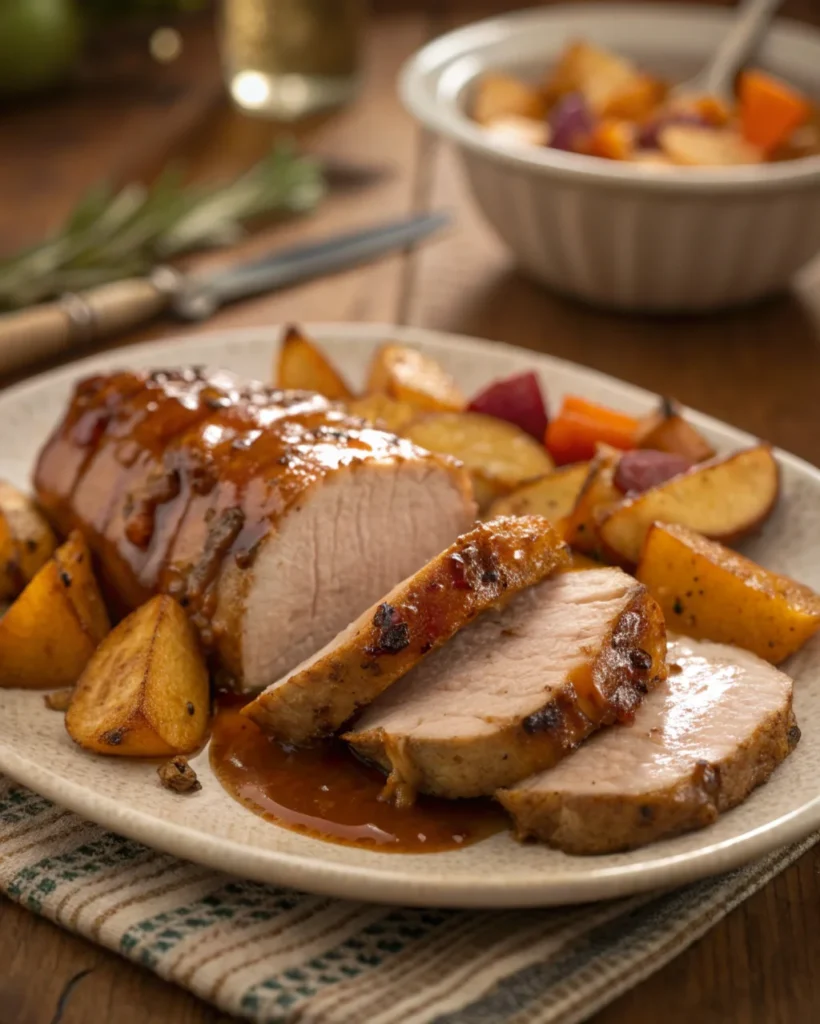 19. Pork Tenderloin with Apple Cider Glaze