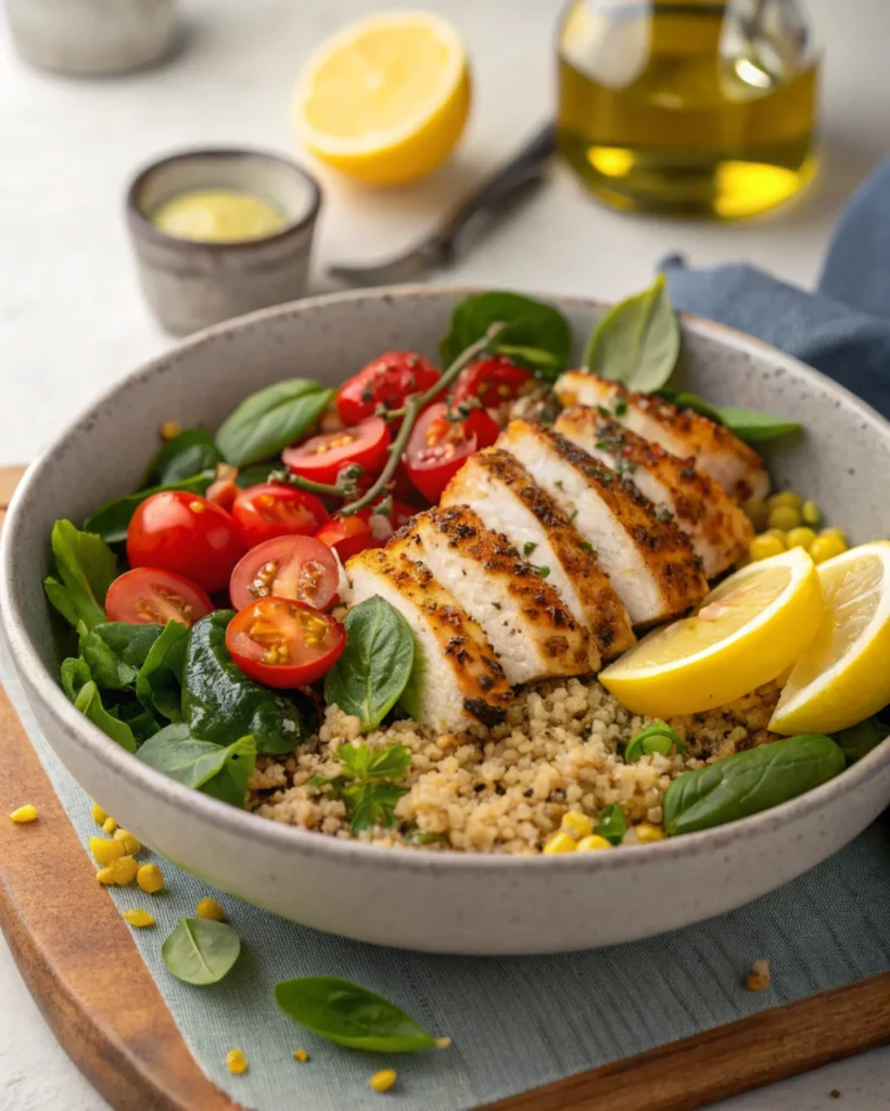 2. Grilled Chicken and Quinoa Salad