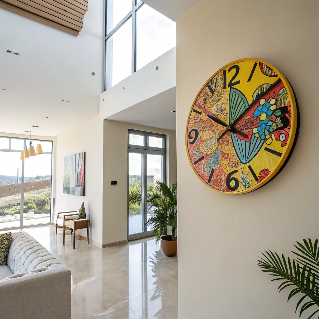 26. DIY Colorful Wall Clock