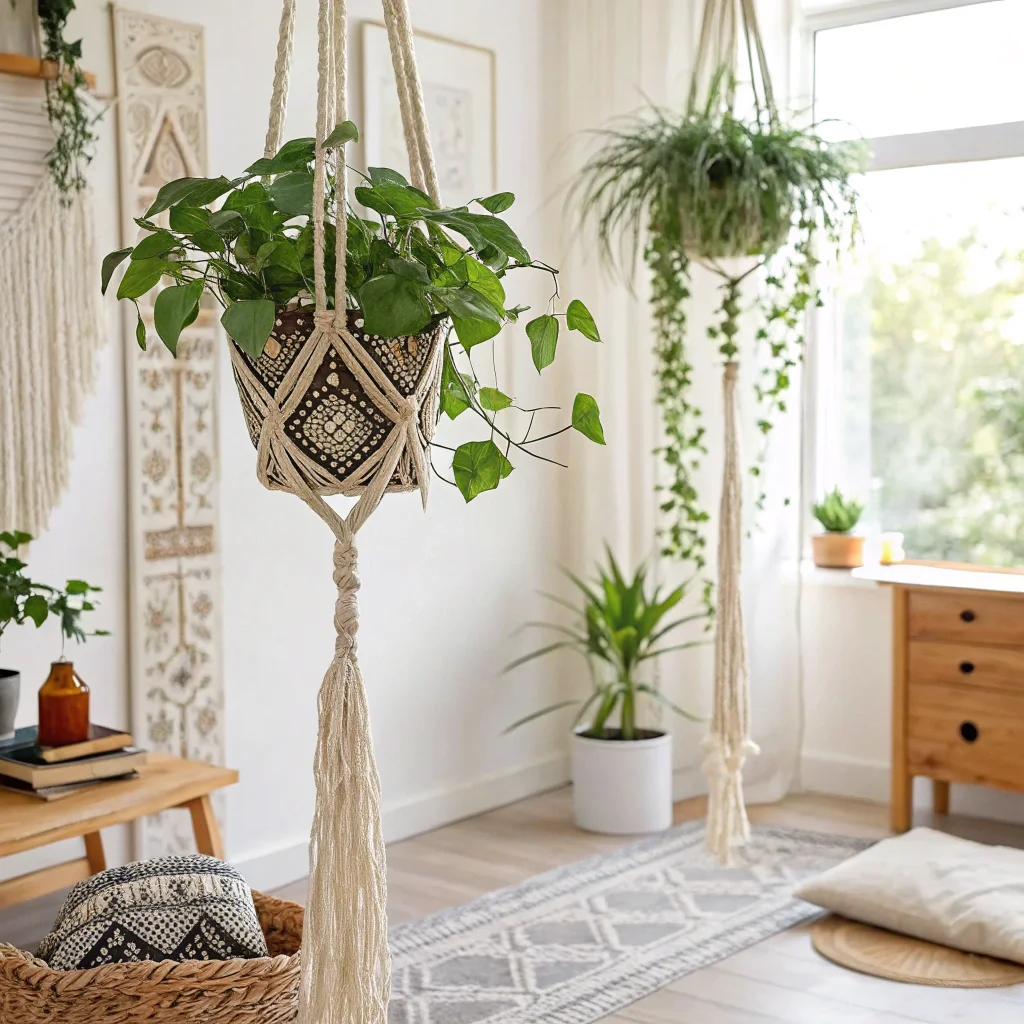 3. DIY Macrame Plant Hangers