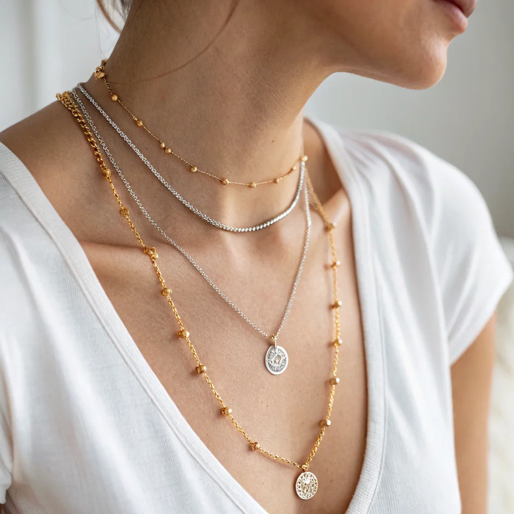 3. Layered Necklaces