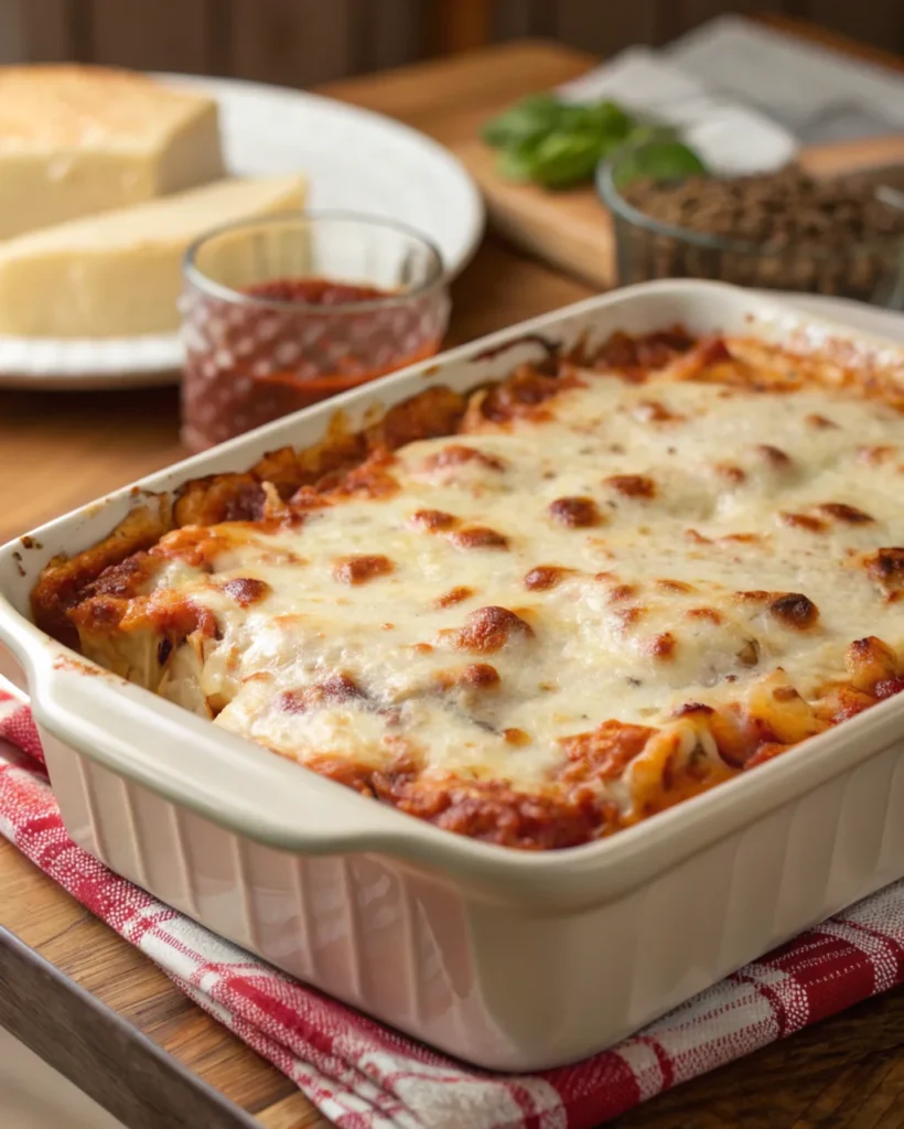 5. Baked Ziti with Sausage and Mozzarella