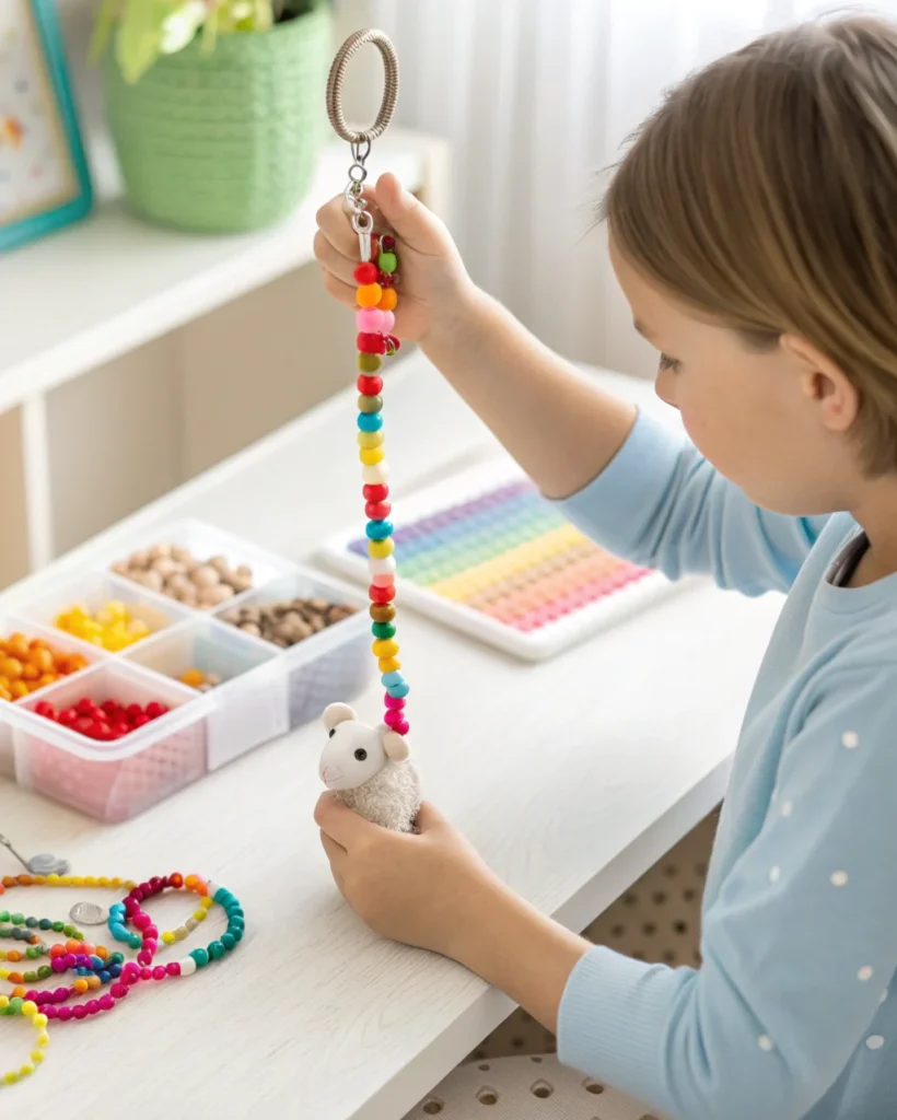 6. Bead Animal Keychains