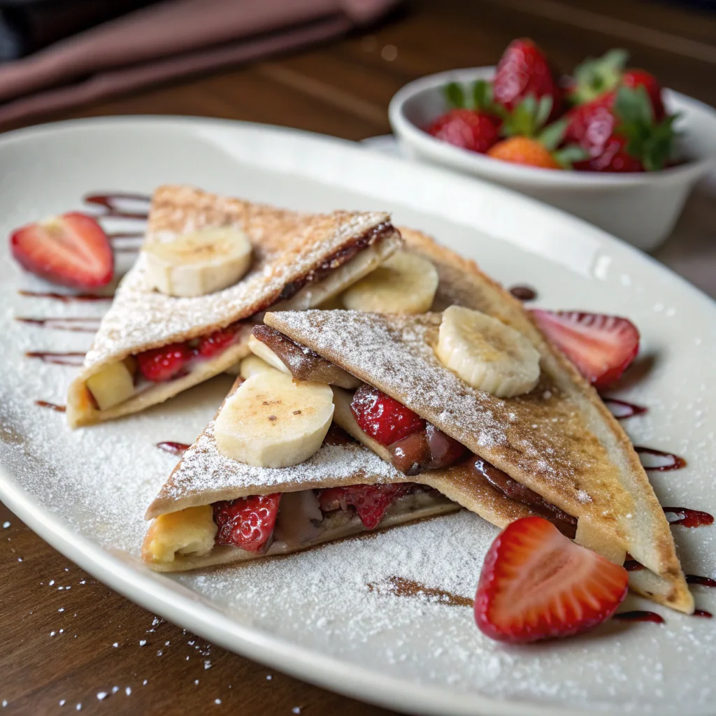 6. Dessert Quesadillas