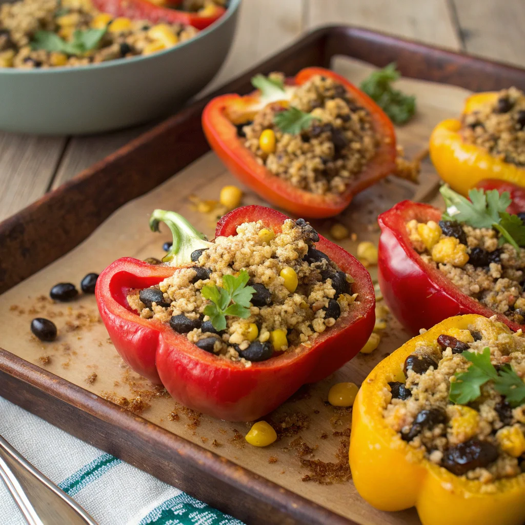 8. Stuffed Bell Peppers with Quinoa