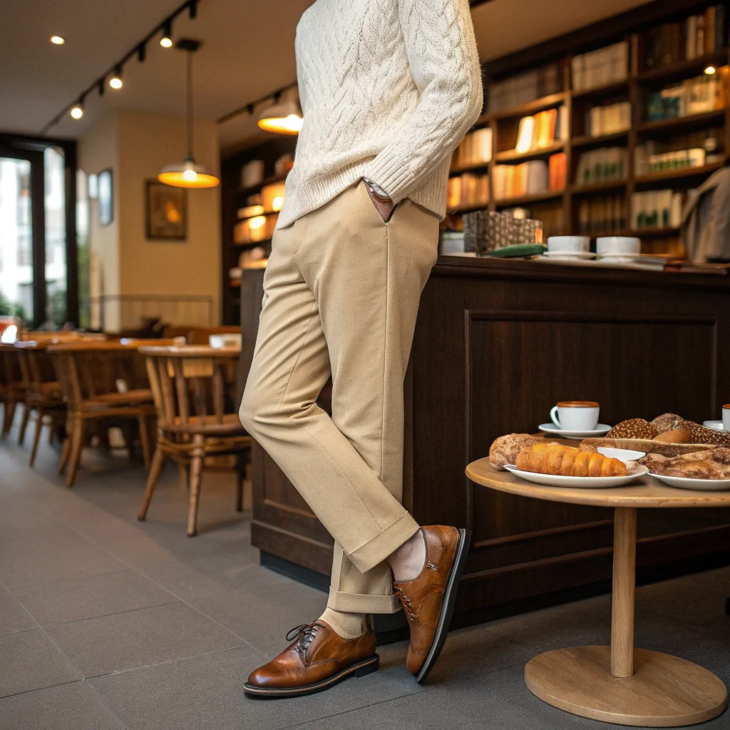 Chino Pants with Soft Sweater 26