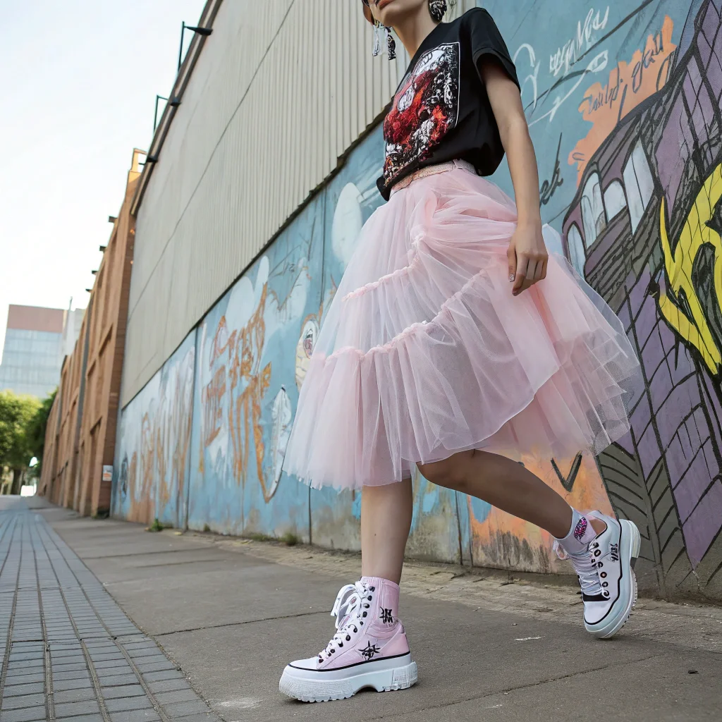 Graphic Tee + Tulle Skirt 37