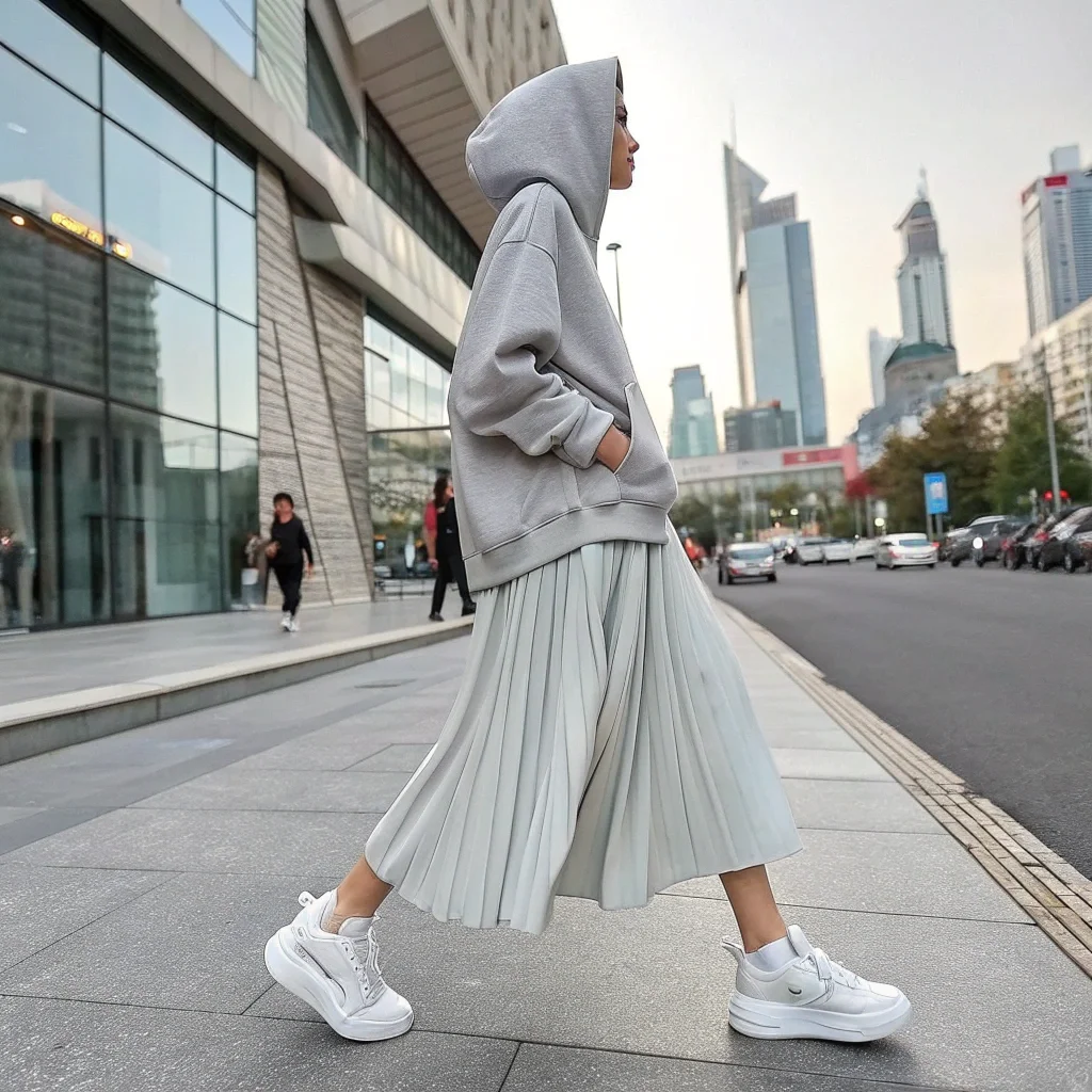 Hoodie with Stylish Skirt 19