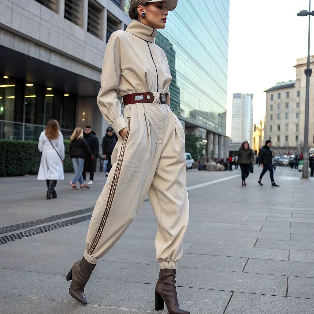 Layered Jumpsuit + Statement Belt 25