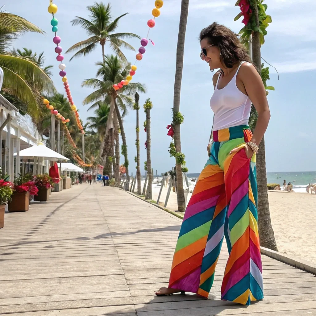 Printed Palazzo Pants + Simple Top 9