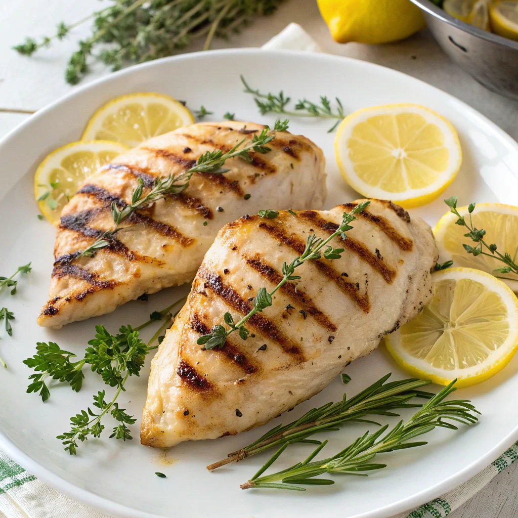 1. Lemon Garlic Grilled Chicken