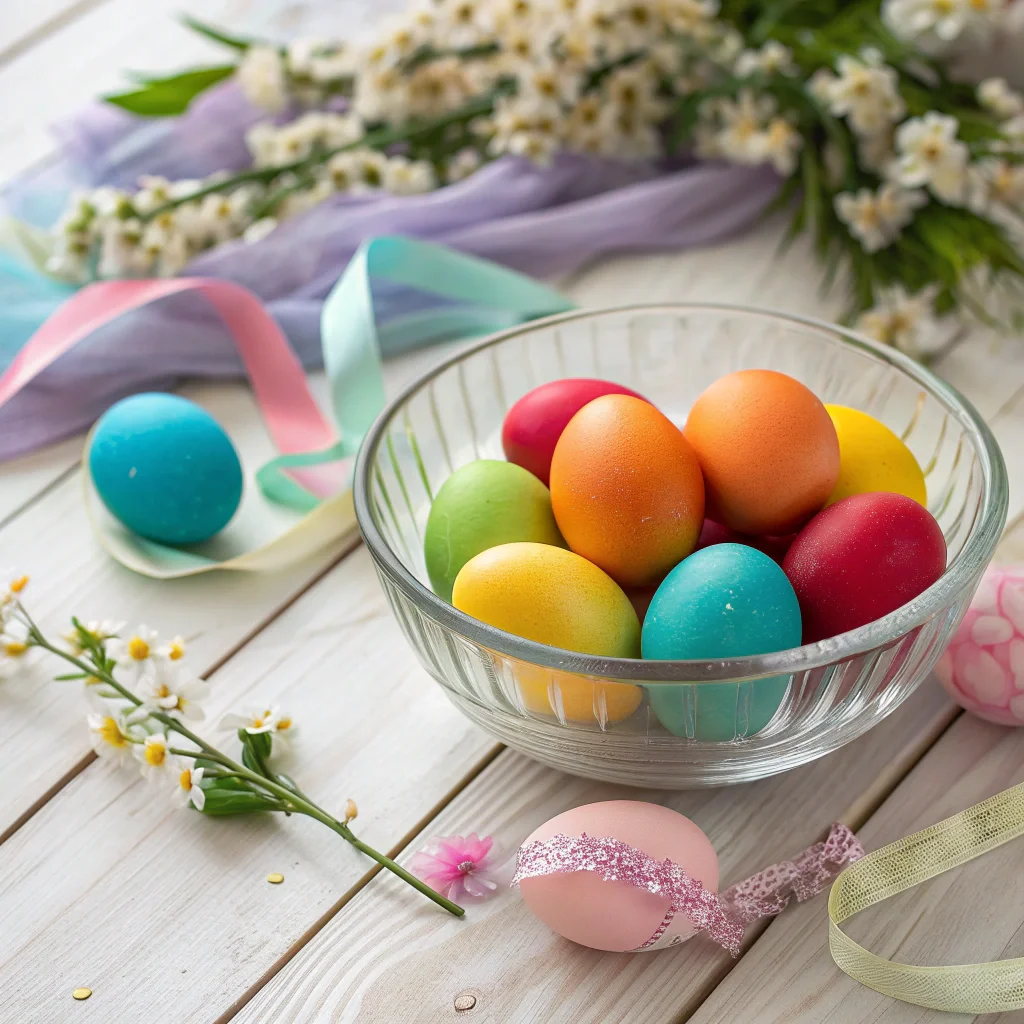11. Rainbow Egg Display