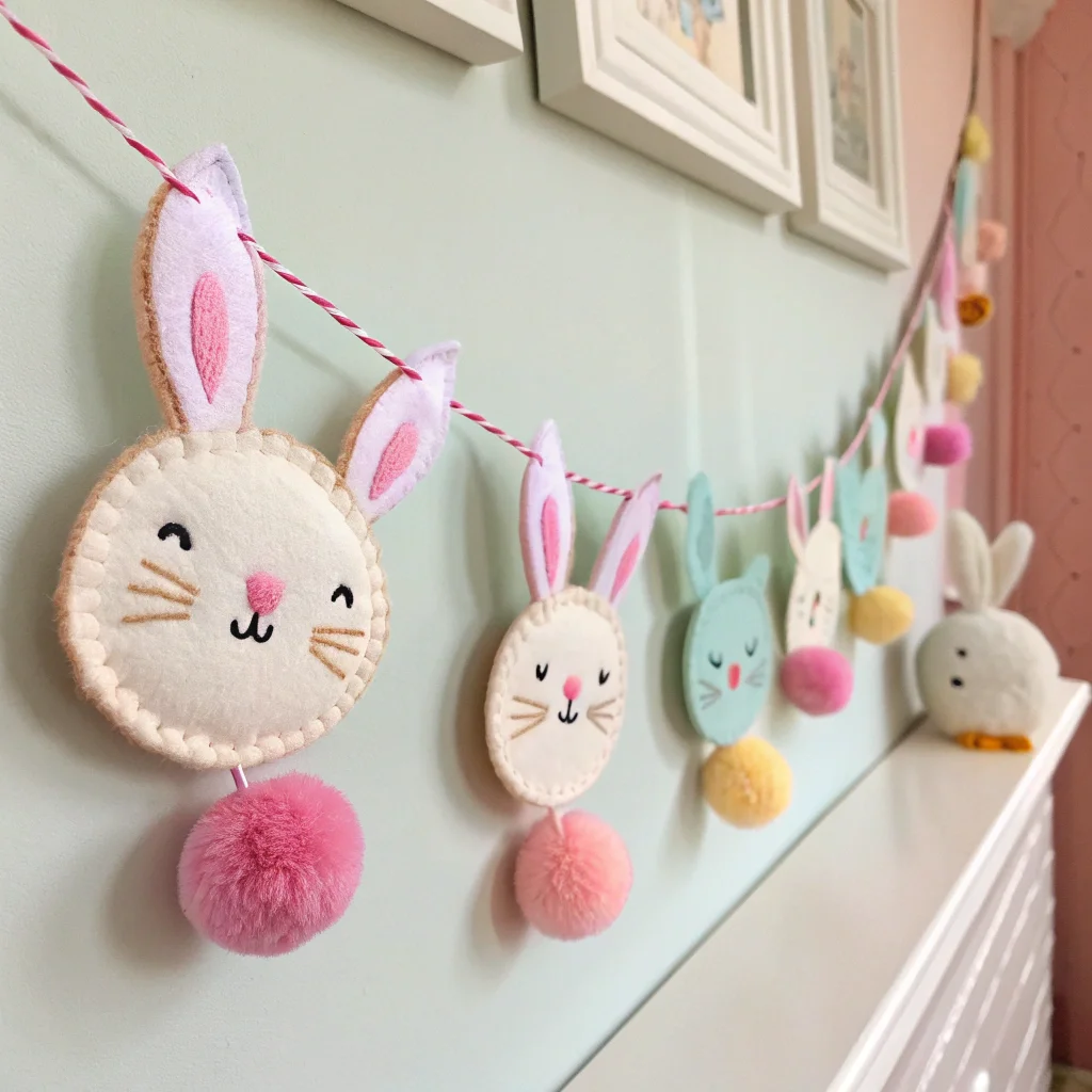 12. Bunny Garland from Felt