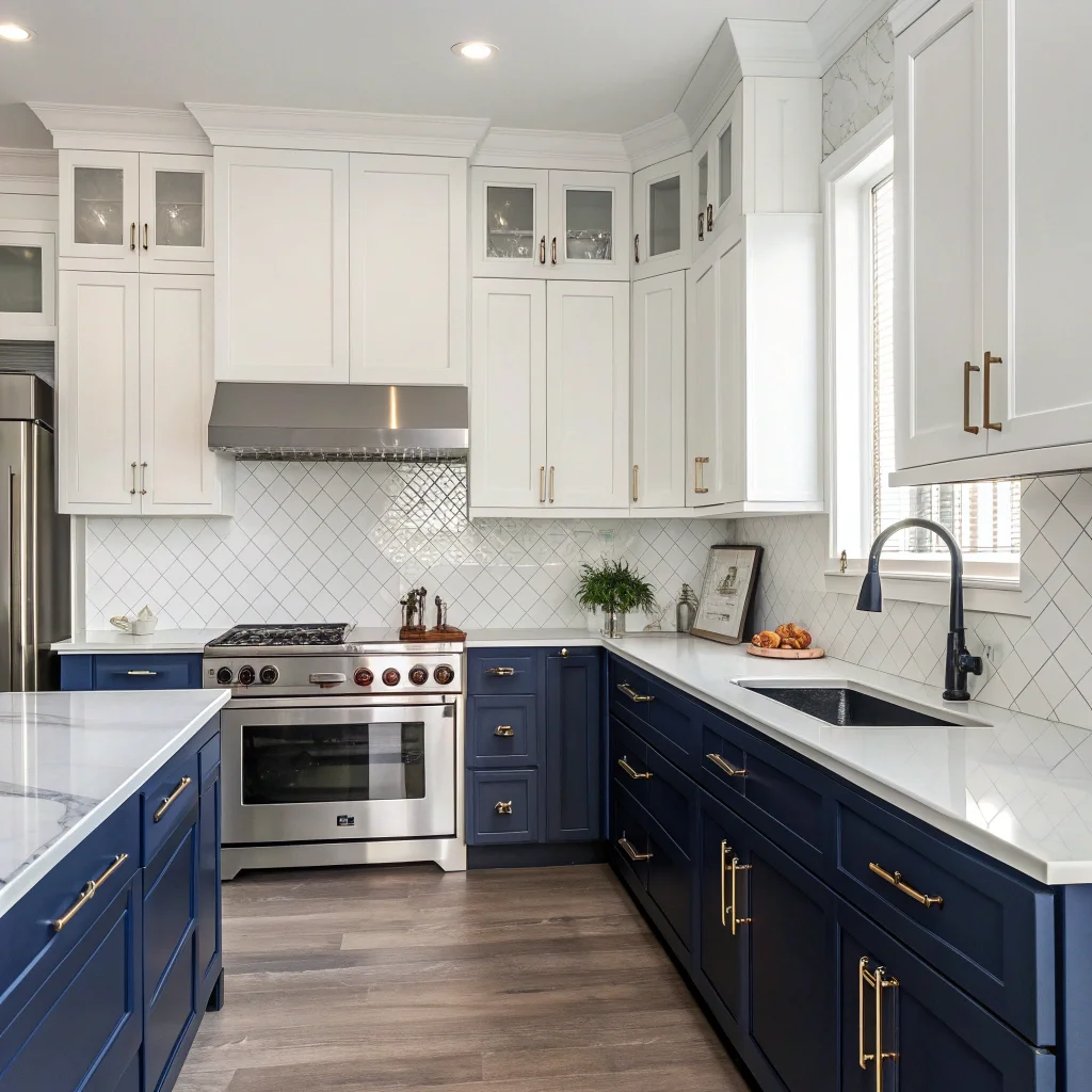 14. Two-Tone Cabinetry