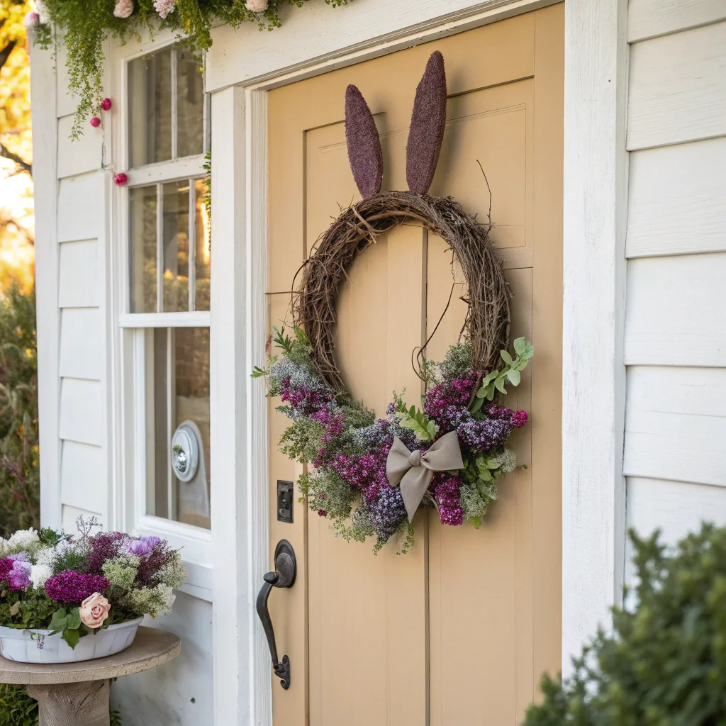 15. Bunny Wreath with Ears