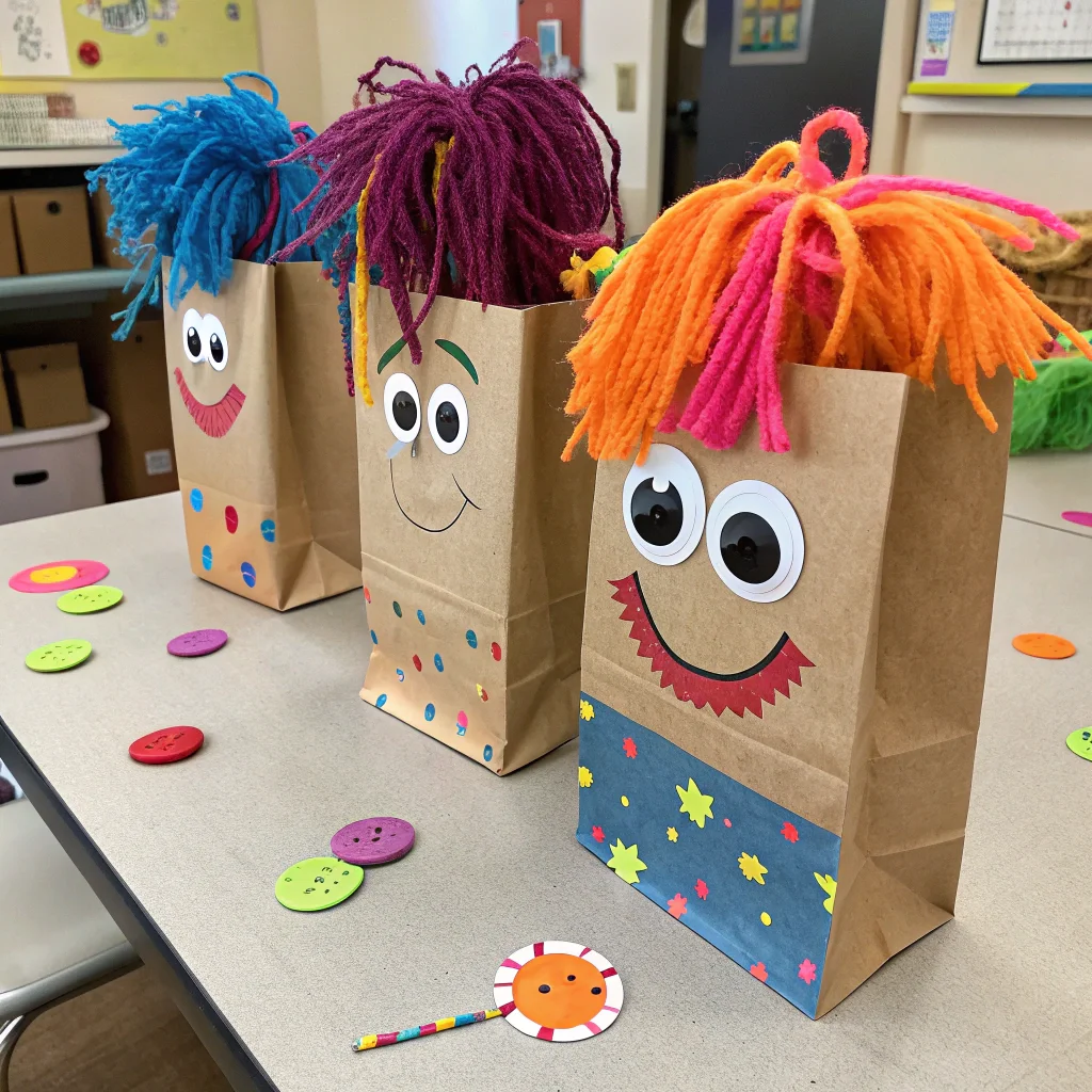 15. Paper Bag Puppets