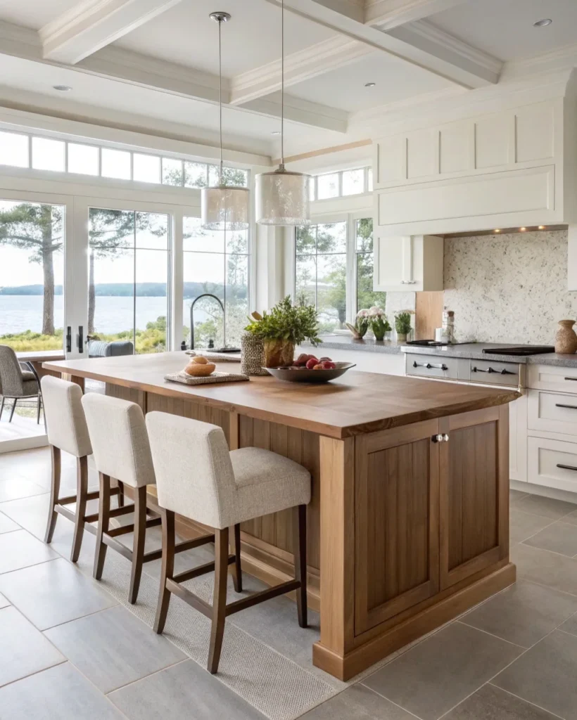 17. Island with Built-In Seating