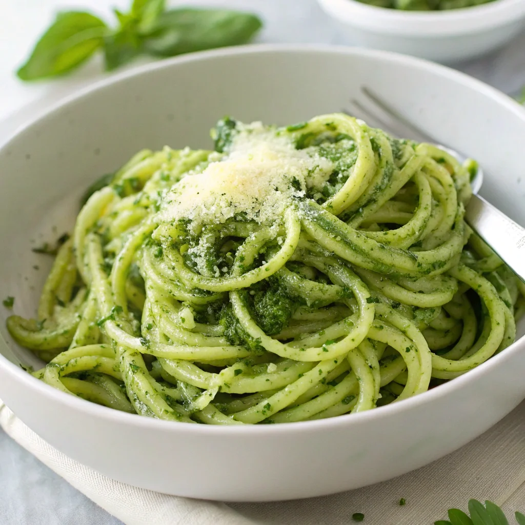 2. Zucchini Noodles with Pesto