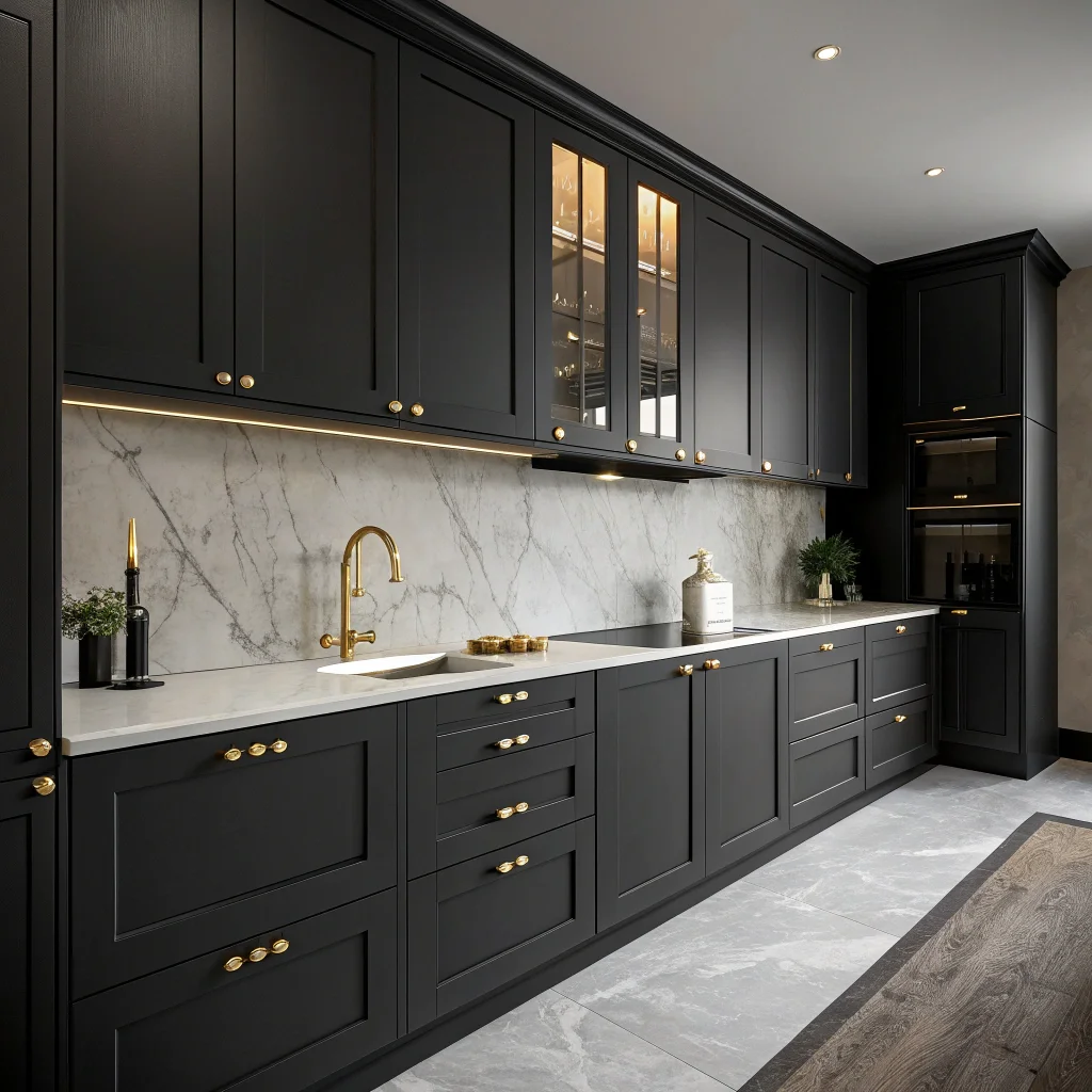 3. Sleek Black Sophistication