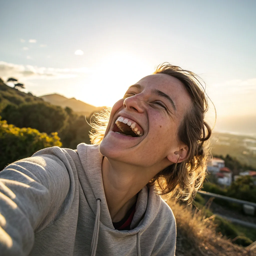 3. The Candid Laugh