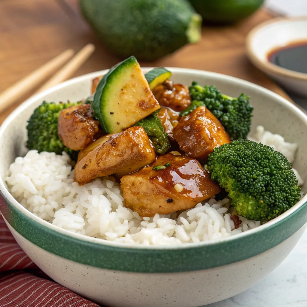 7. Teriyaki Chicken with Veggies