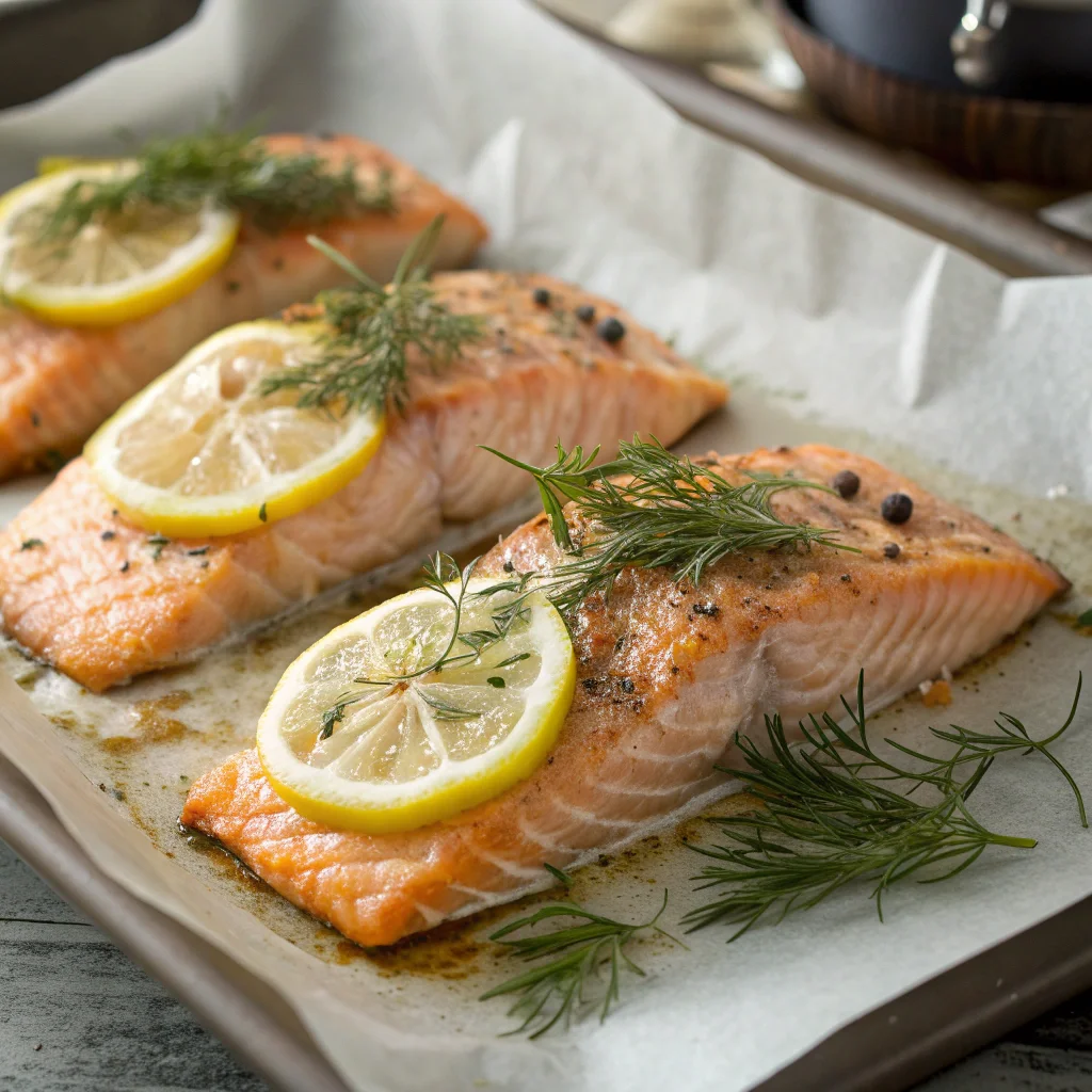 9. Baked Lemon Dill Salmon