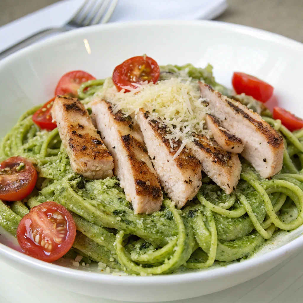 9. Pesto Chicken Pasta