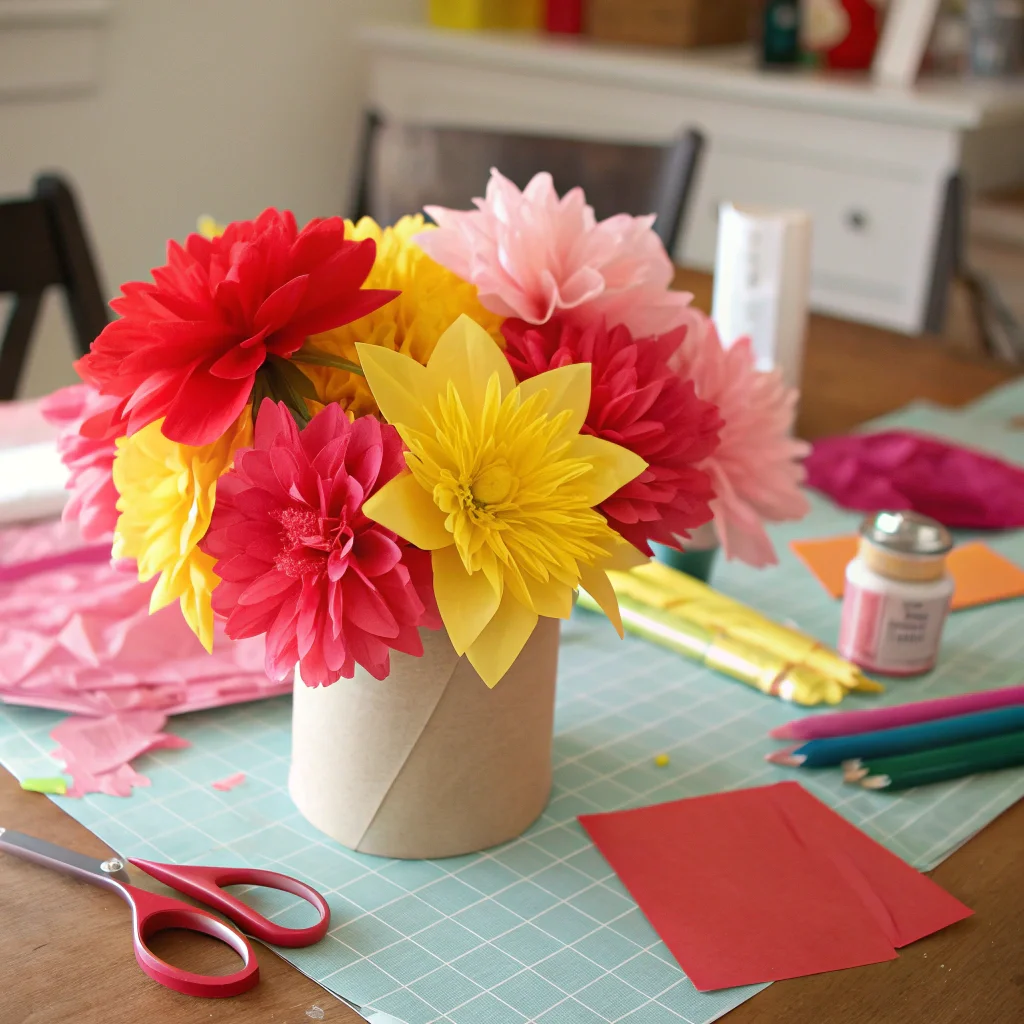 9. Tissue Paper Flowers