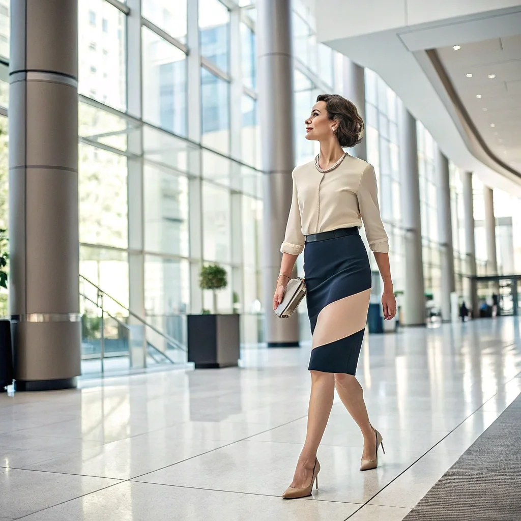Bold Colorblock Skirt Vibrant Authority