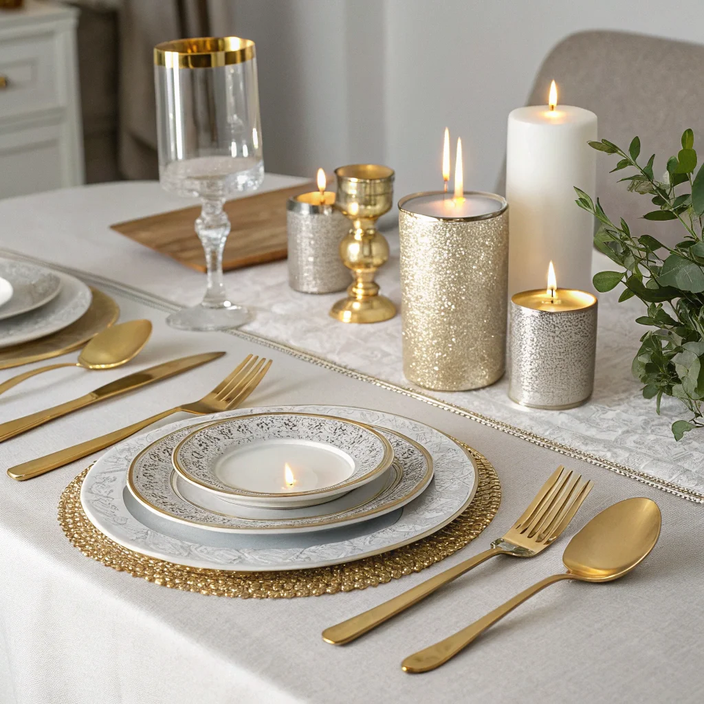 Gold & Silver Accents