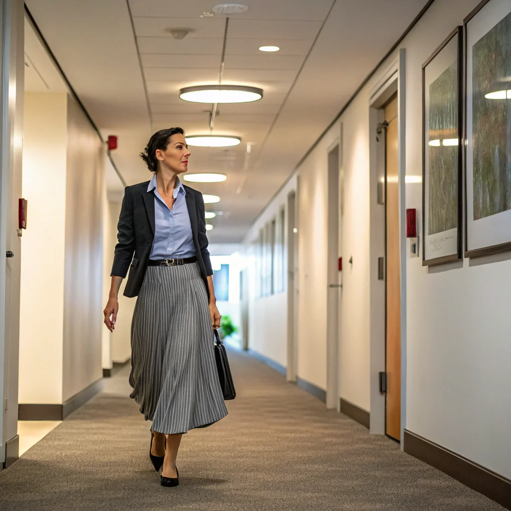 Maxi Skirt with Structured Layers Boss Energy