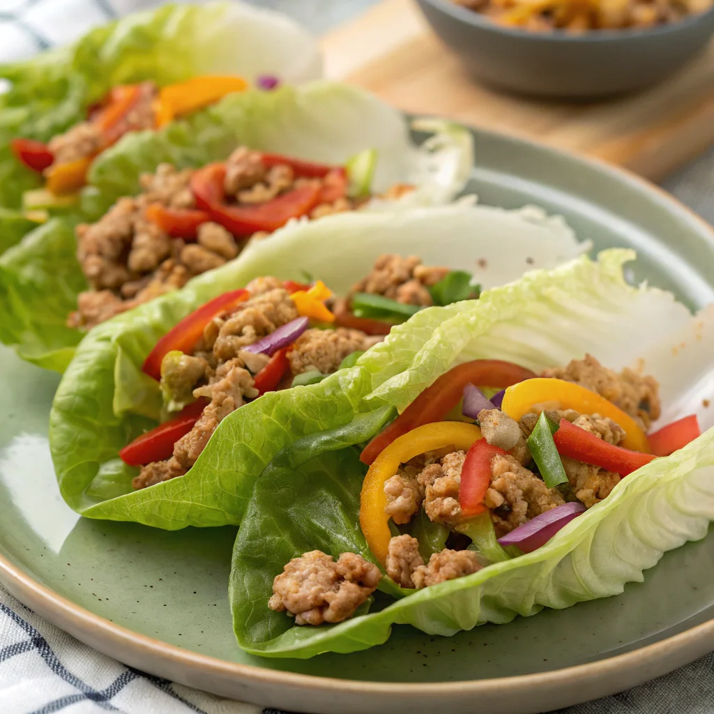 Turkey and Veggie Lettuce Wraps