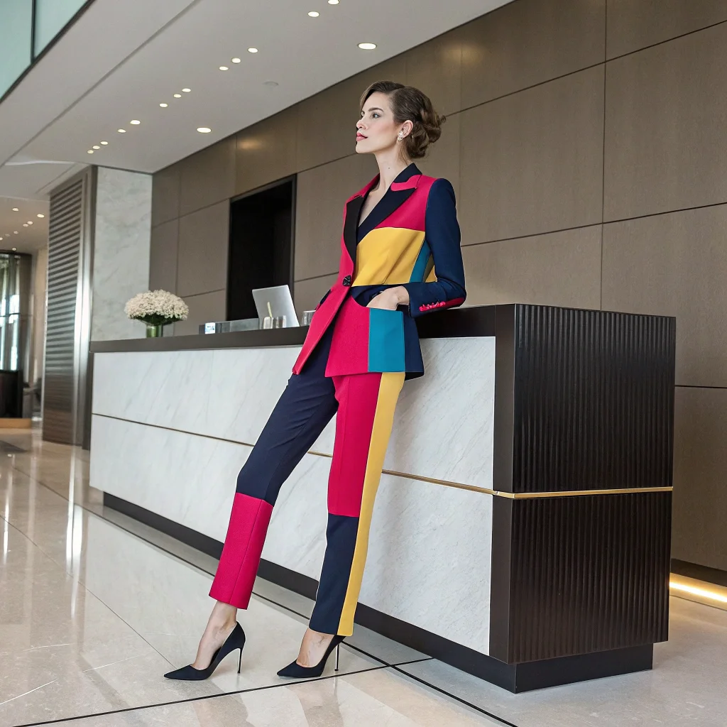 Color Block Suit