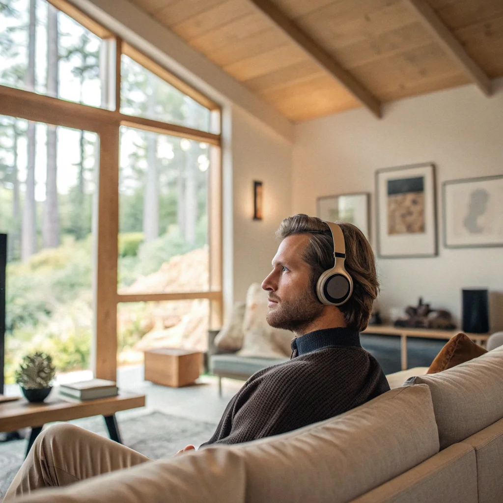 Designer Noise-Canceling Headphones for His Zen Moments