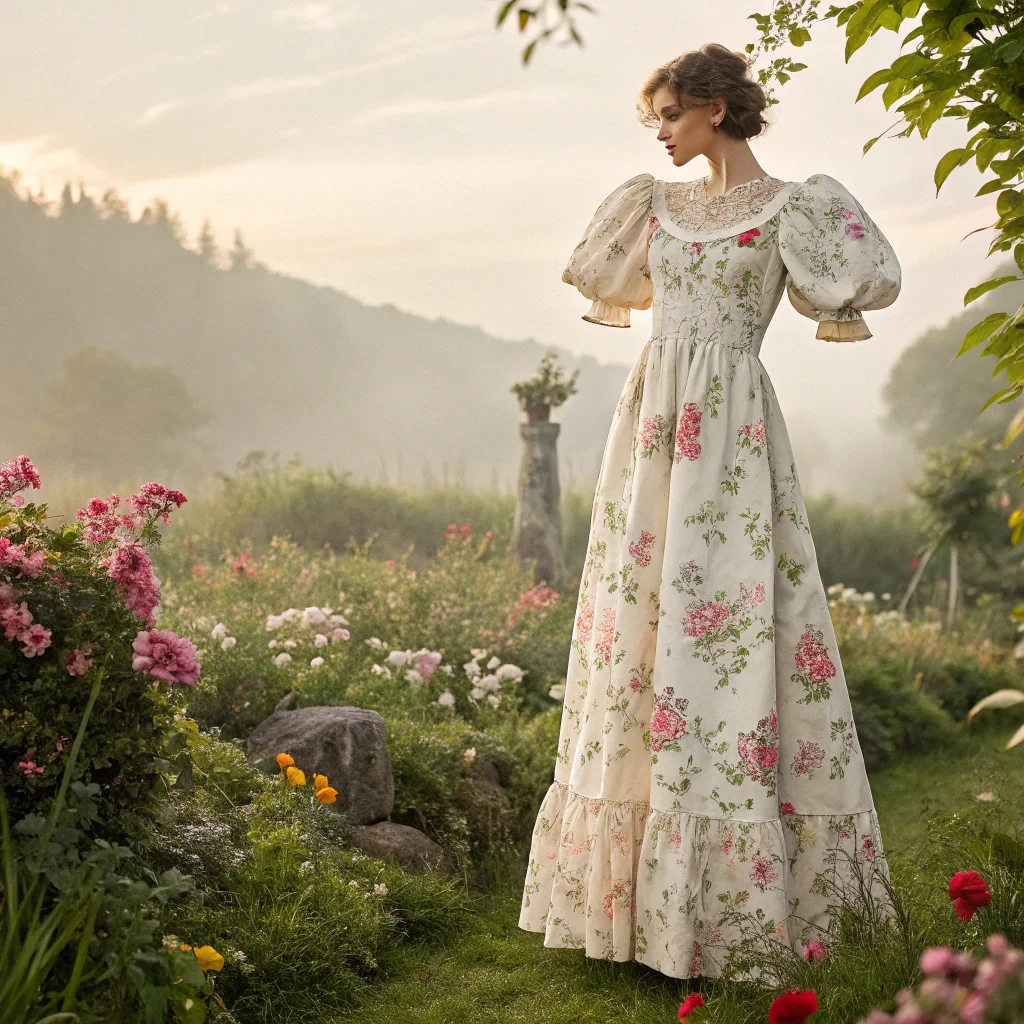 Floral Puff Sleeve Fantasy