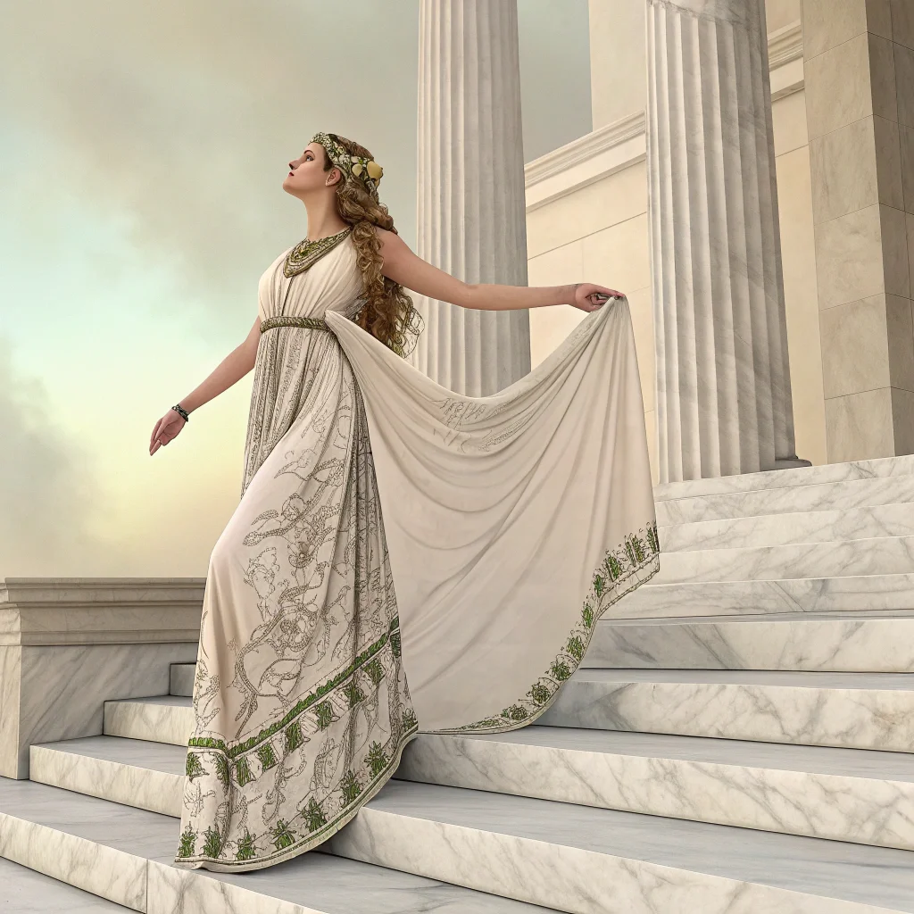 Flowing Grecian Gown