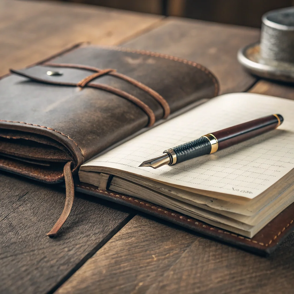 Personalized Leather Journal for His Thoughts