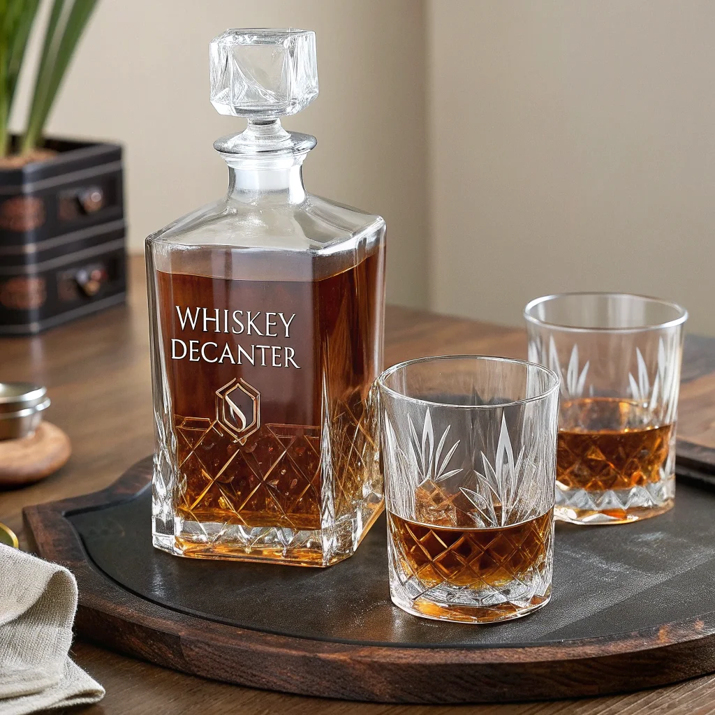 Personalized Whiskey Decanter Set for the Connoisseur