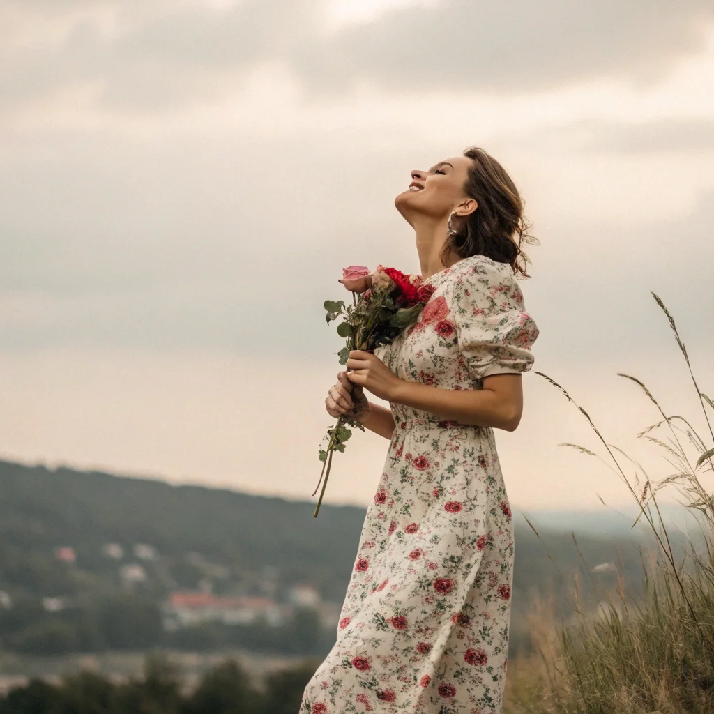 Romantic Puff-Sleeve Dress