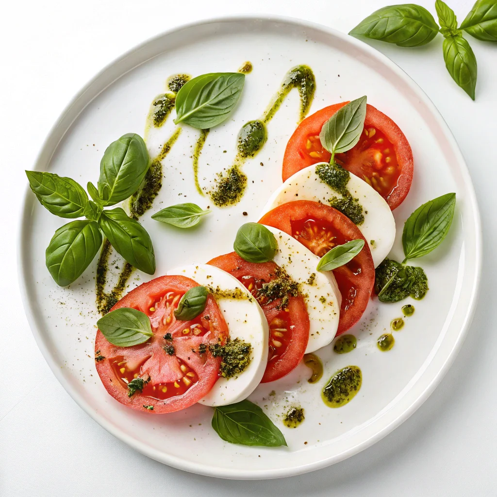 Tomato Basil Caprese with Pesto