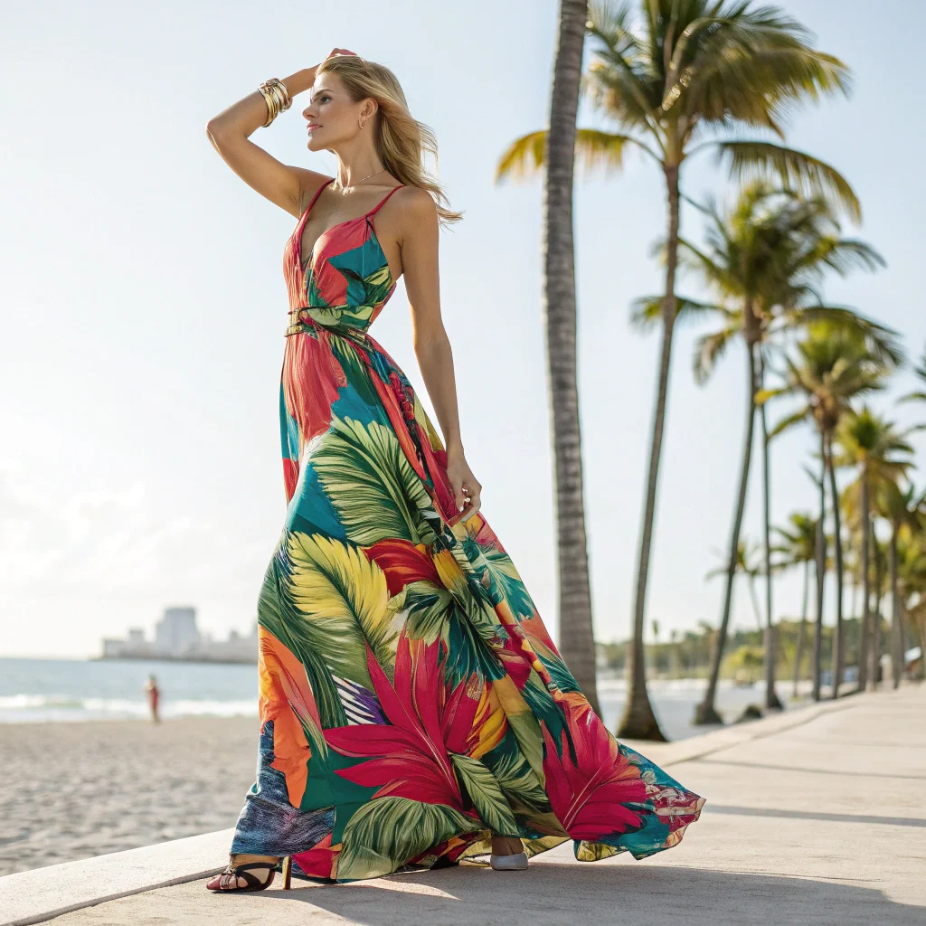 Tropical Print Glamour