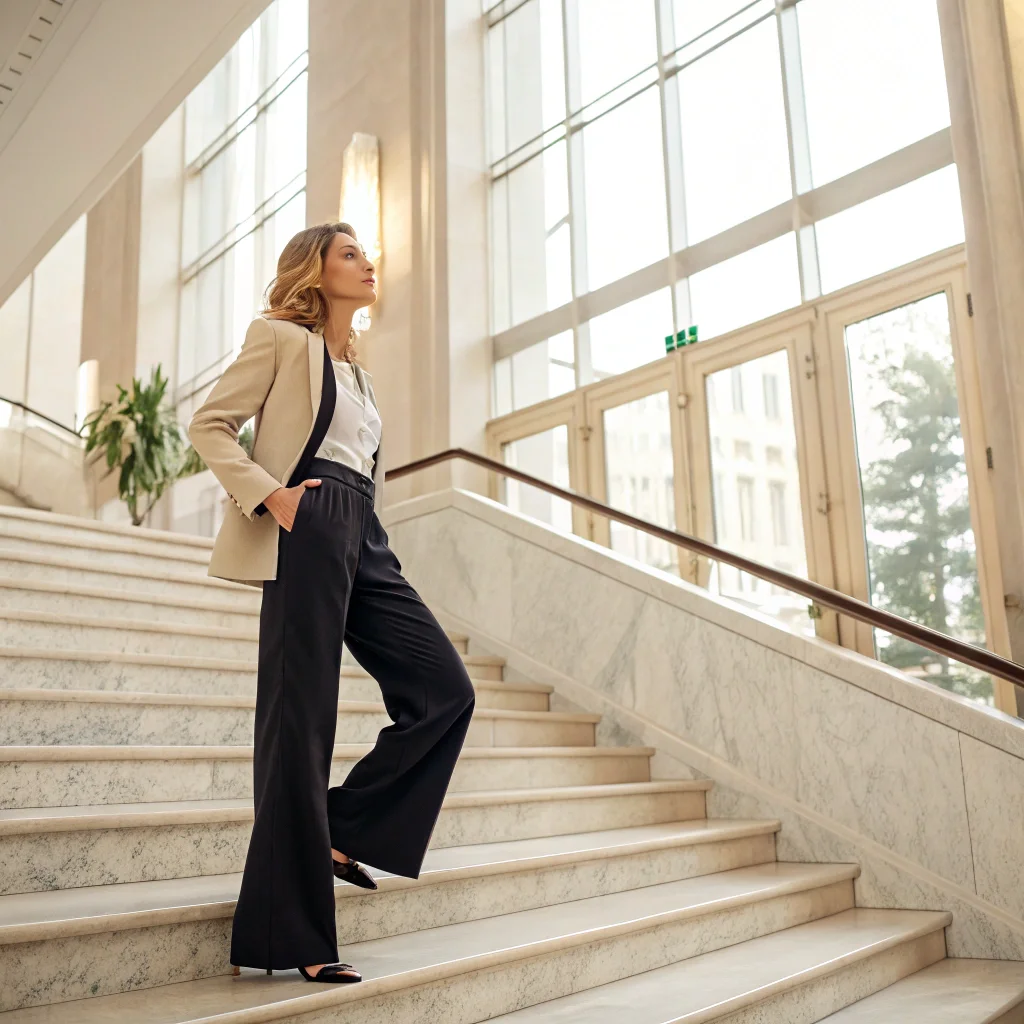 Wide Leg Suit